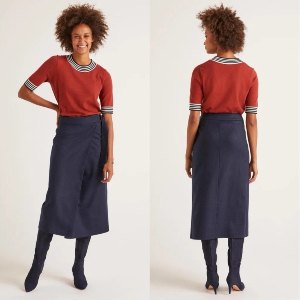 Boden Constance Wrap Skirt Woman’s Size 8